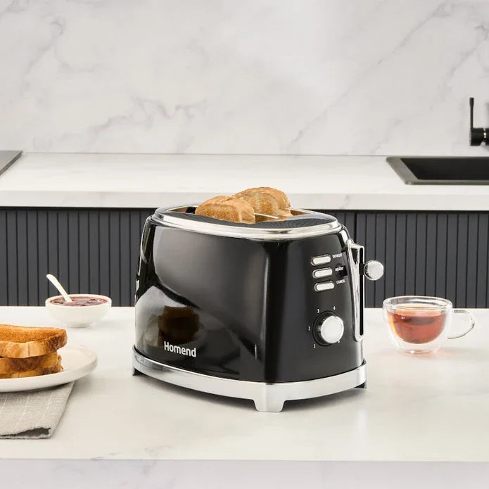 Homend Vintage Breadfast Ekmek Kızartma Makinesi Siyah
