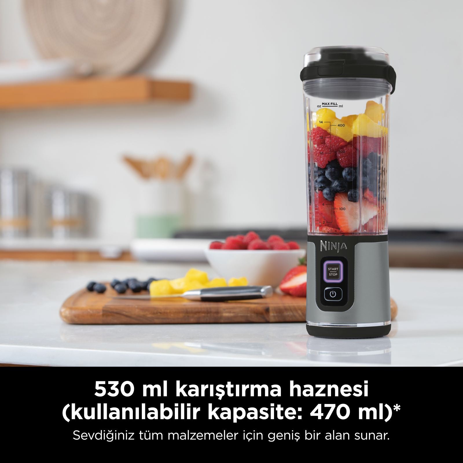 Ninja Blast™ Taşınabilir Blender - Siyah