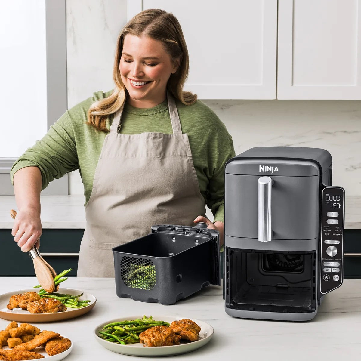 Ninja Double Stack Çift Hazneli XL Air Fryer 9.5L