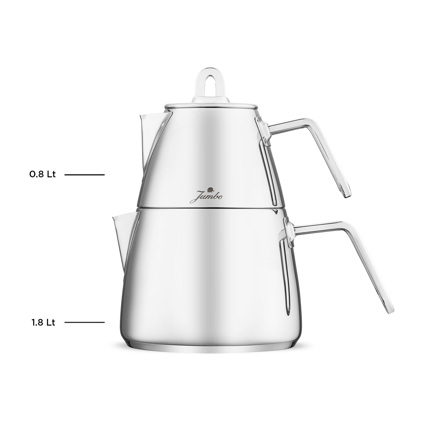 Jumbo Teos Metal Saplı Çaydanlık