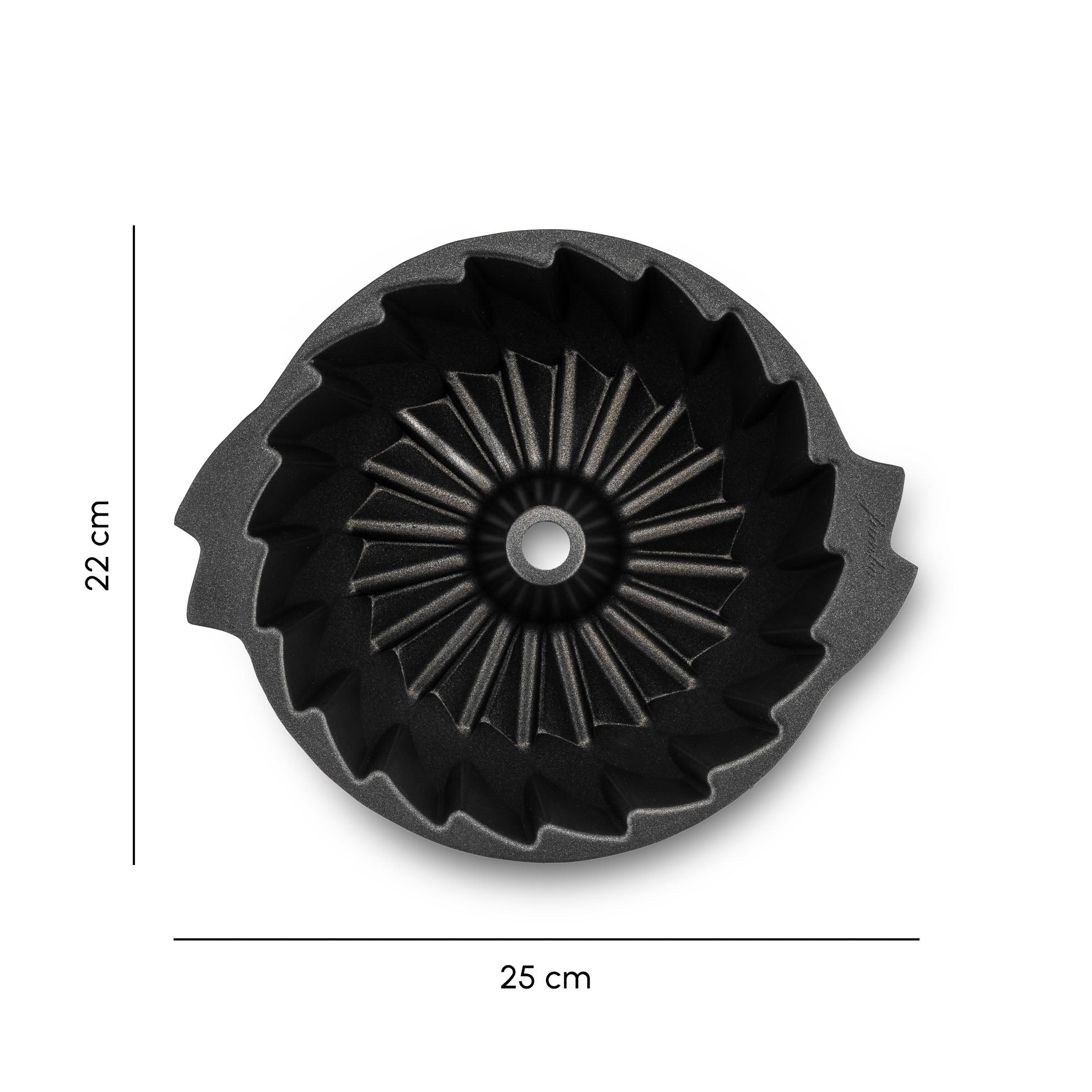 Jumbo Shark Swiss Black Yuvarlak Kek Kalıbı