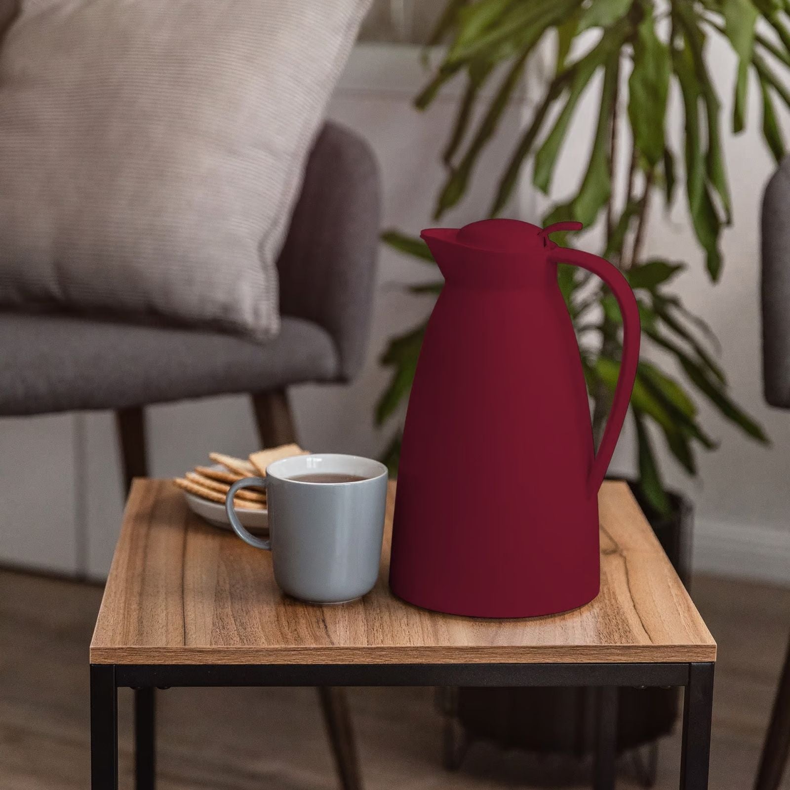 Alfi Eco Ruby Red Mat Karaf Termos 1 L