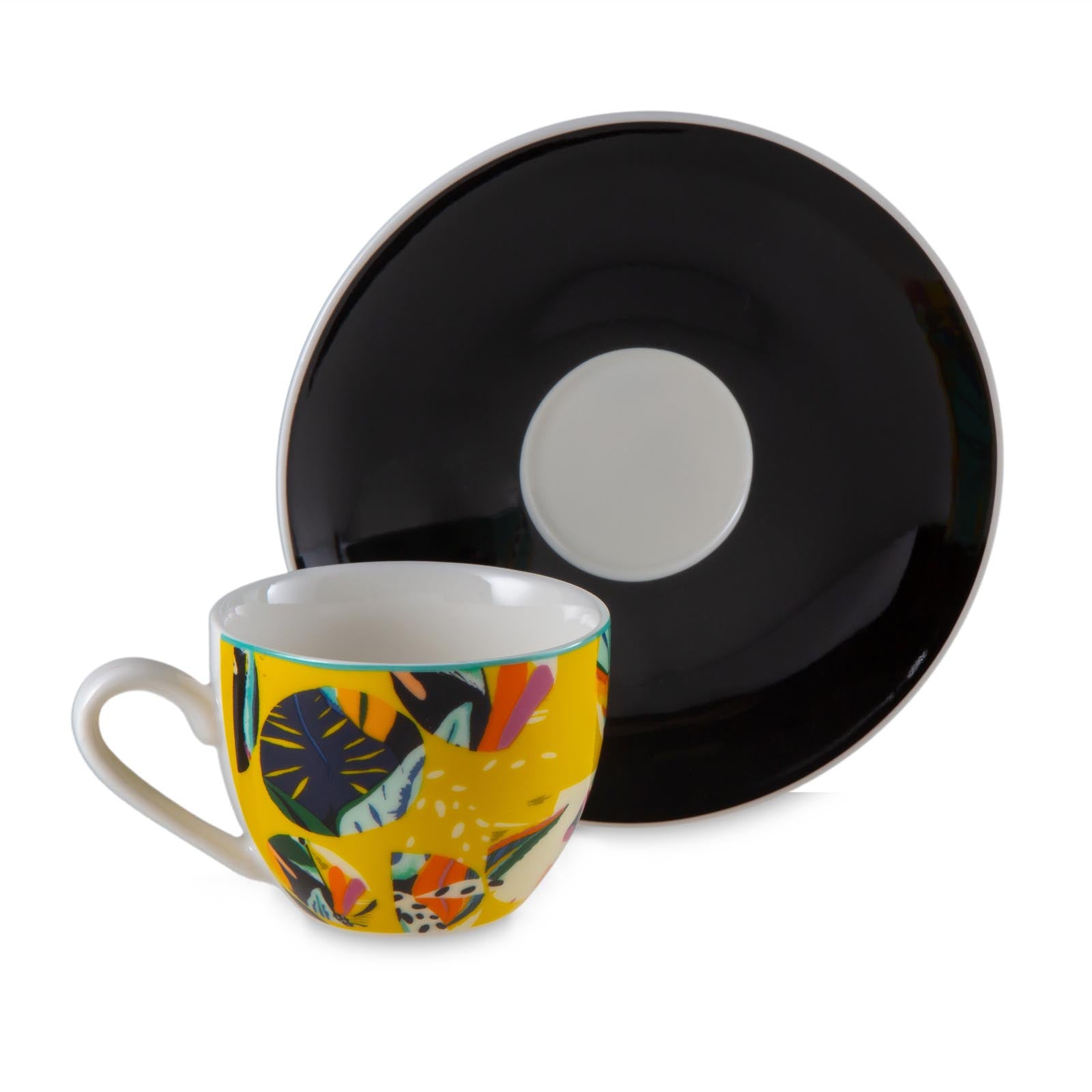 Jumbo Fiori 4'lü Kahve Fincan Takımı 90 ml