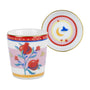 Baci Milano Mamma Mia El Desenli Tabaklı Espresso Fincanı 5,5 cm x 7 cm