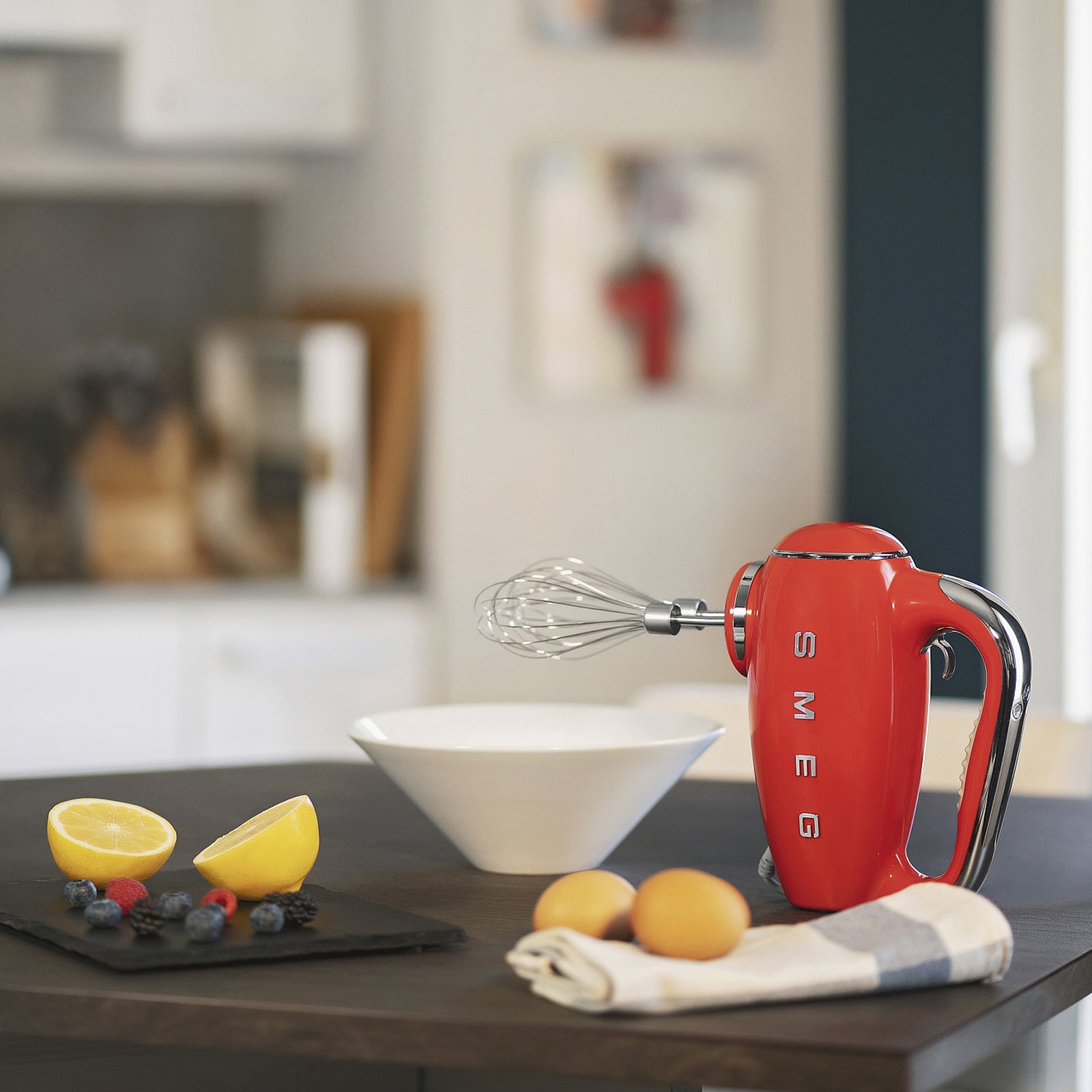 Smeg El Mikseri Kırmızı HMF01