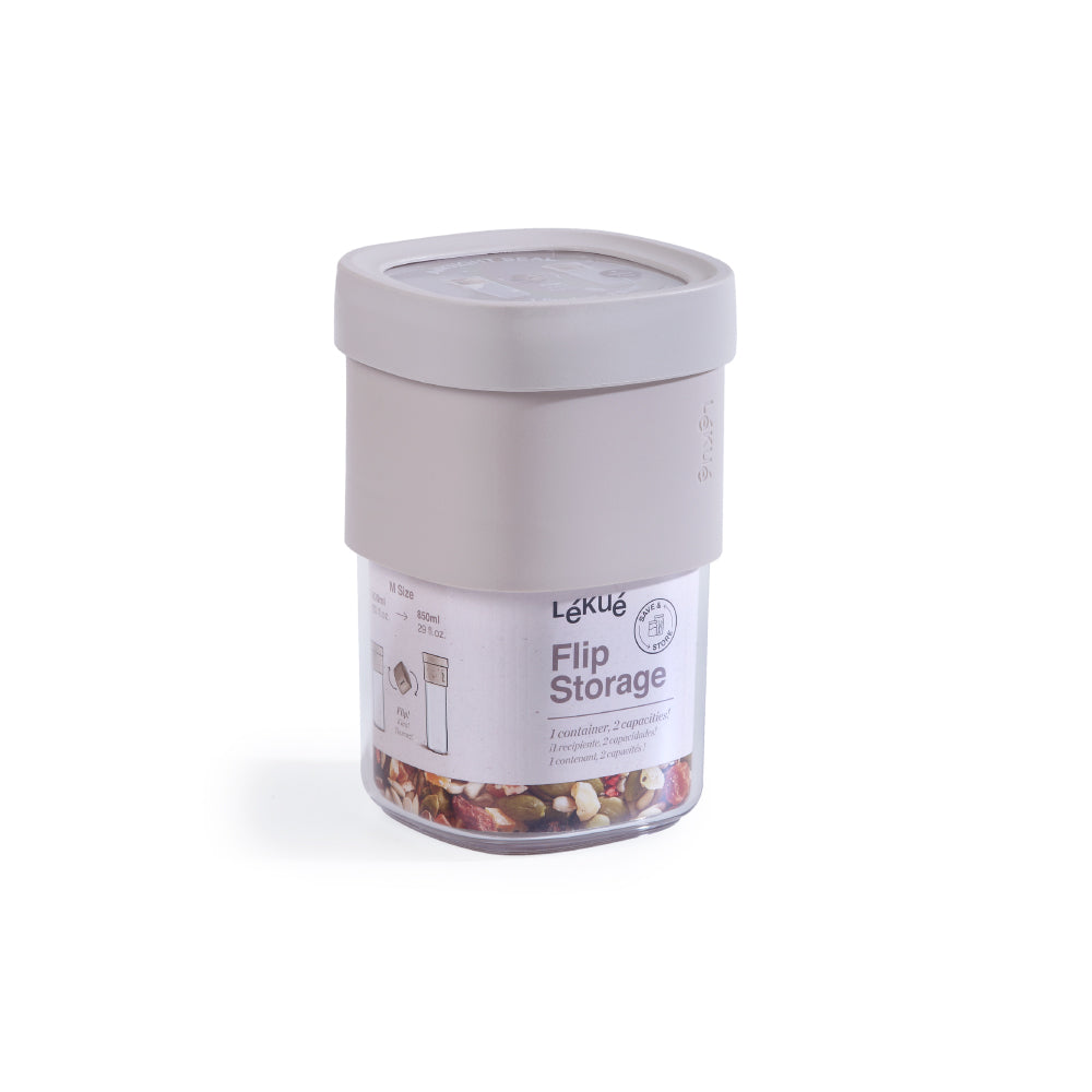 Lekue Save&Store Bej Saklama Kabı 850 ml