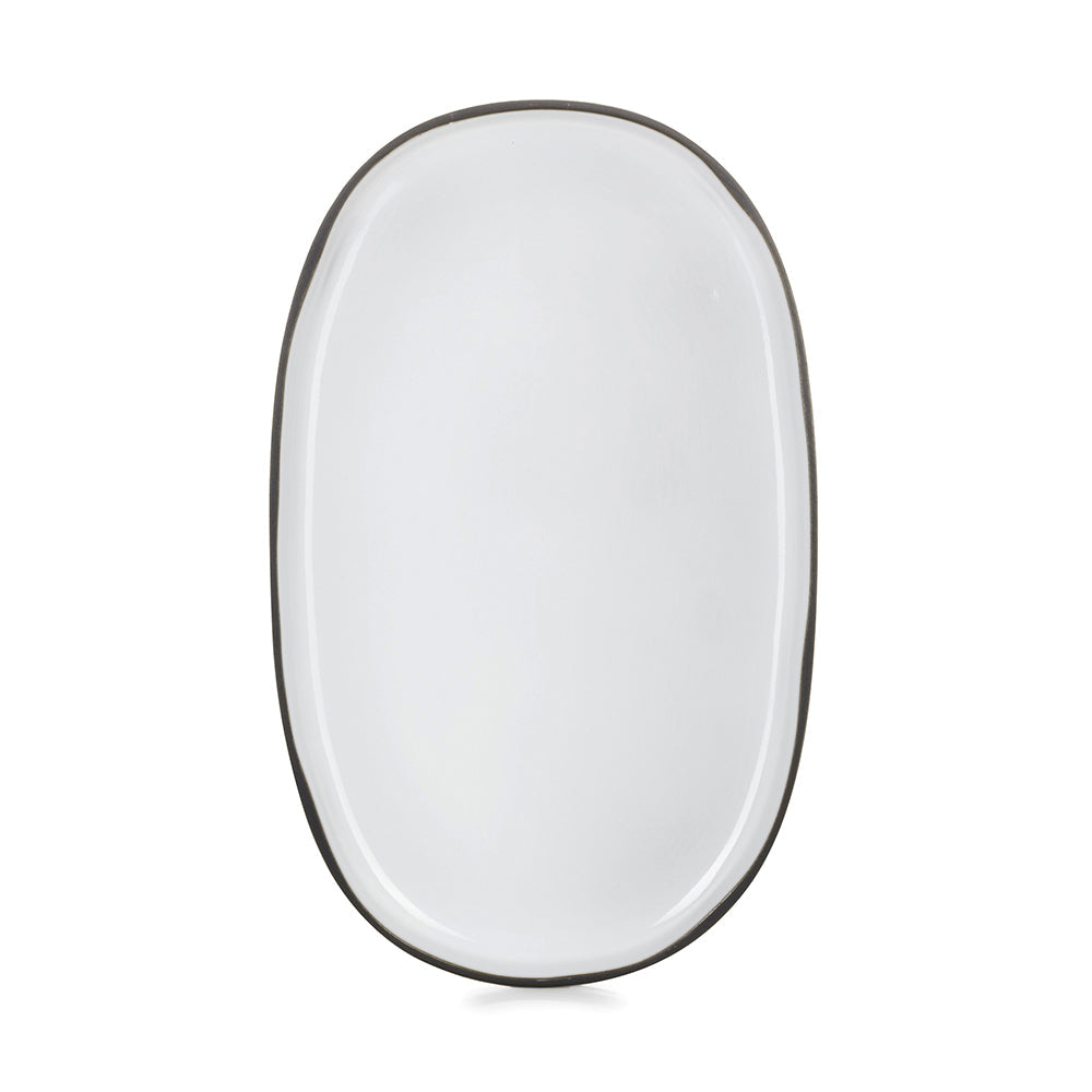 Revol Caractere Beyaz Oval Tabak 35x21 cm