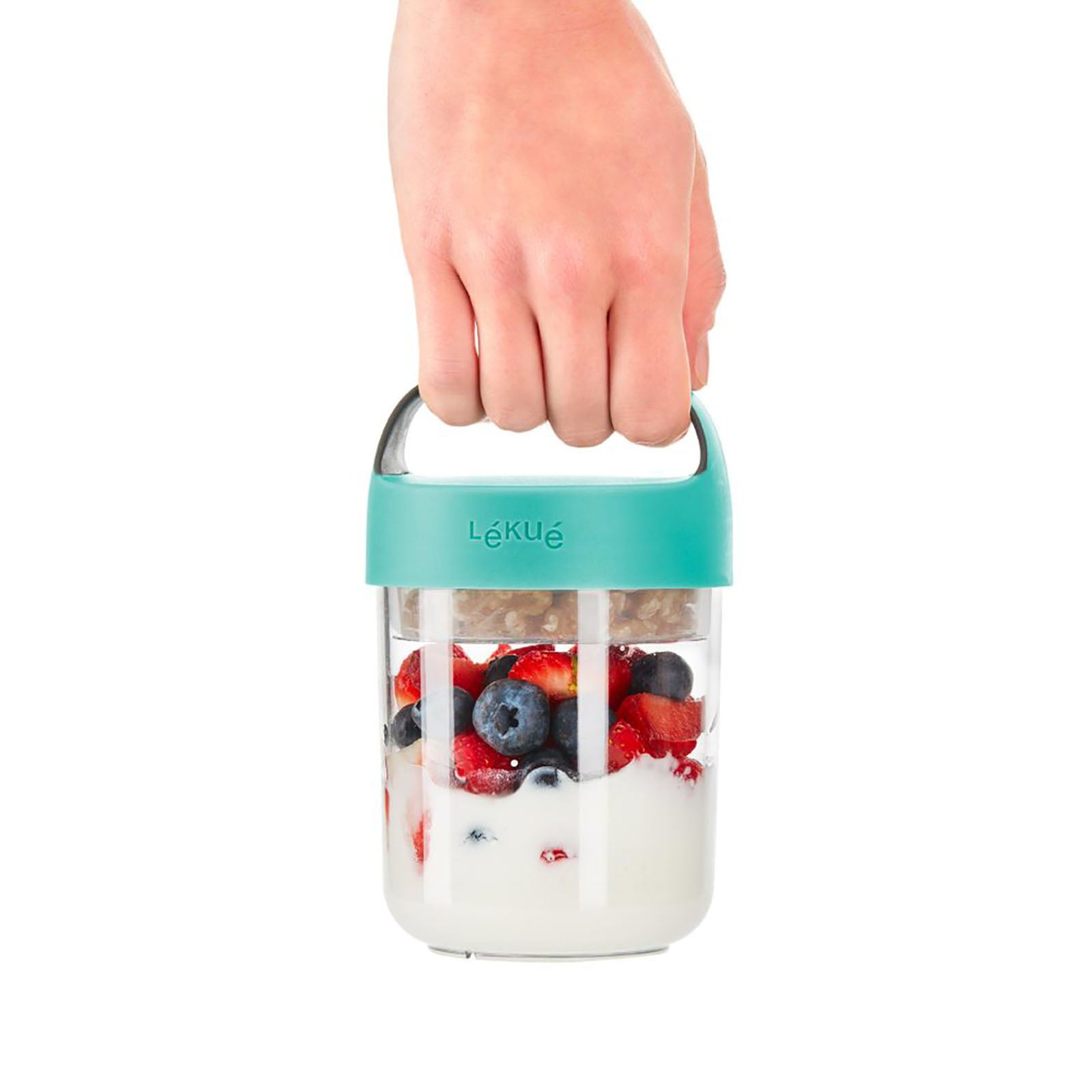 Lekue To Go Turkuaz Saklama Kavanozu 400 ml