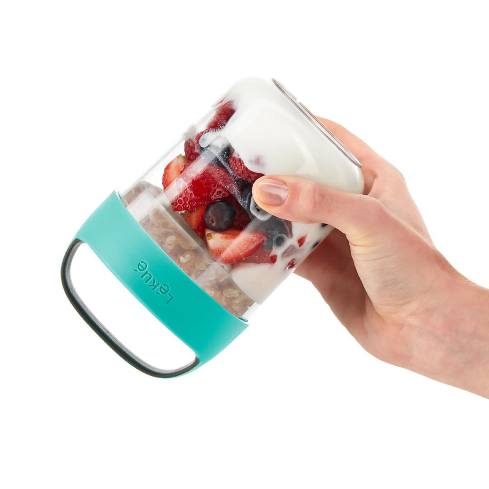 Lekue To Go Turkuaz Saklama Kavanozu 400 ml