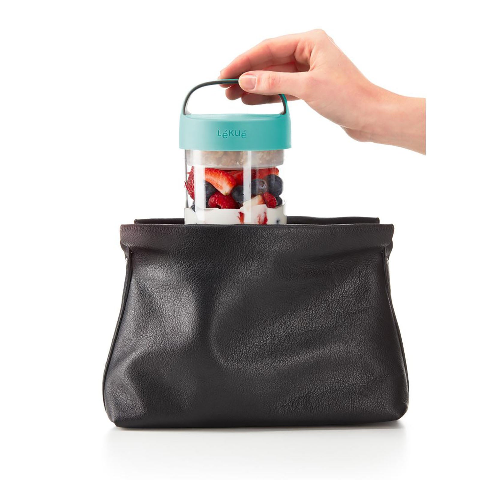 Lekue To Go Turkuaz Saklama Kavanozu 400 ml