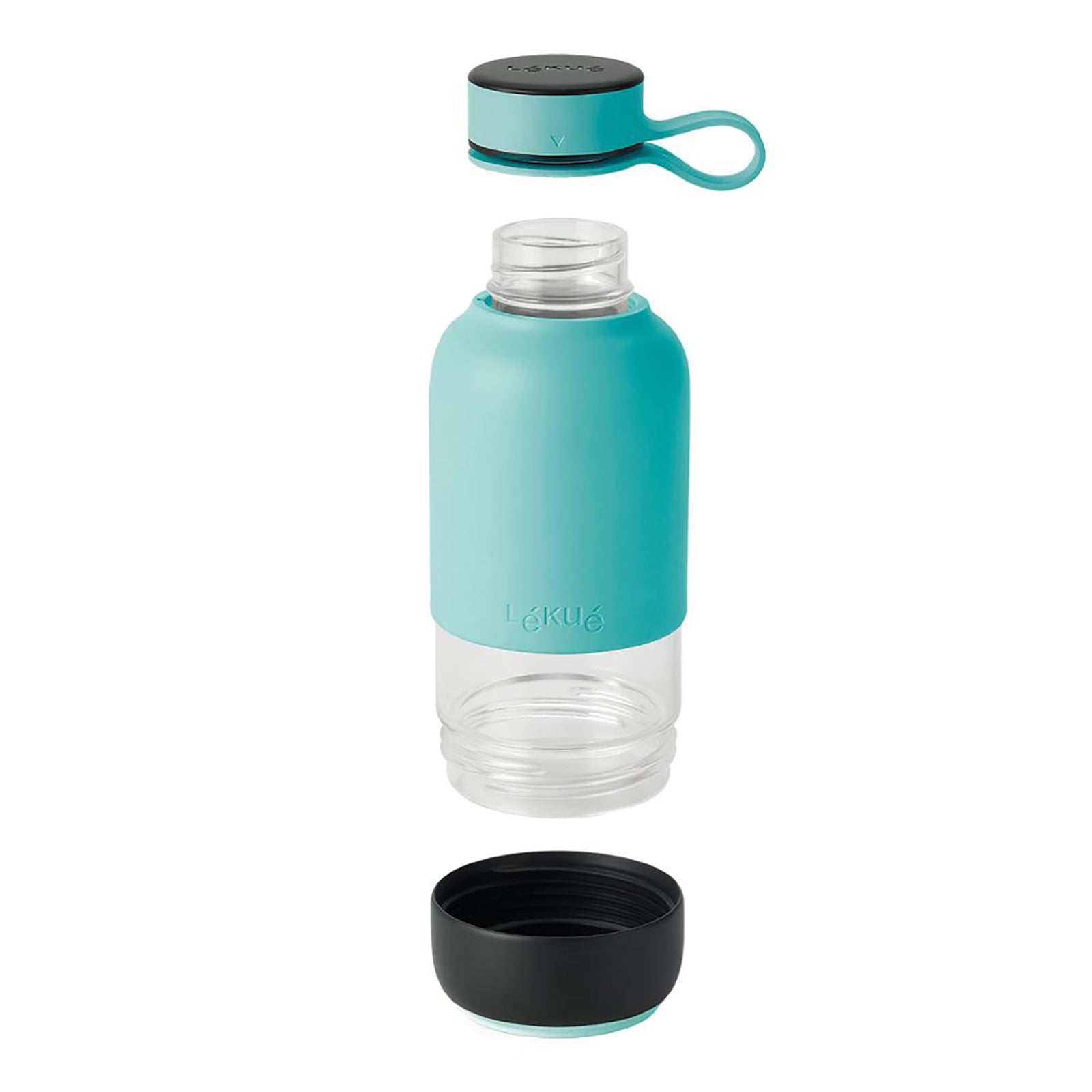 Lekue To Go Turkuaz Filtreli Su Şişesi - 600 ml