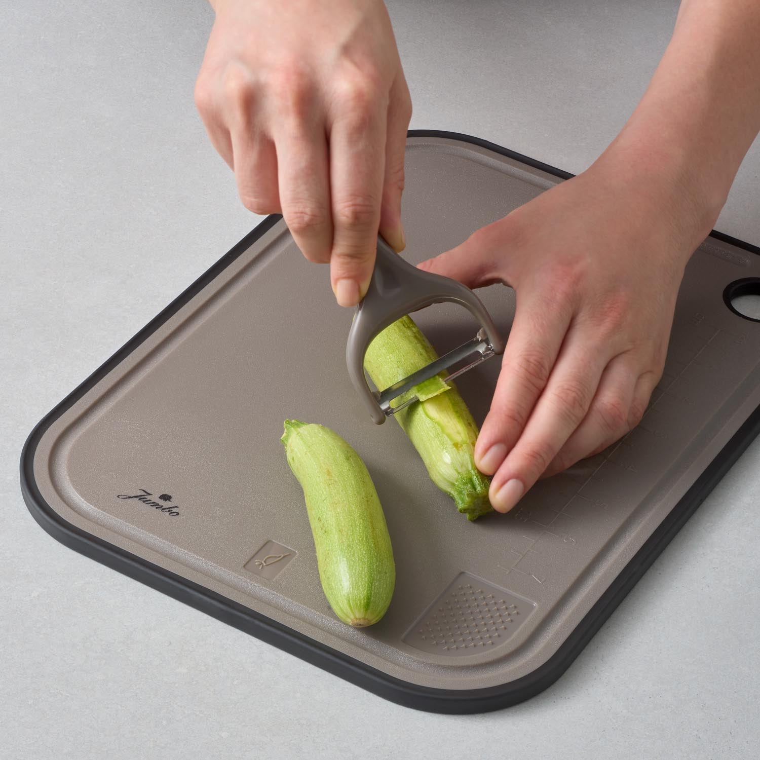 Jumbo Smart Grey Kesme Tahtası ve Soyacak Seti