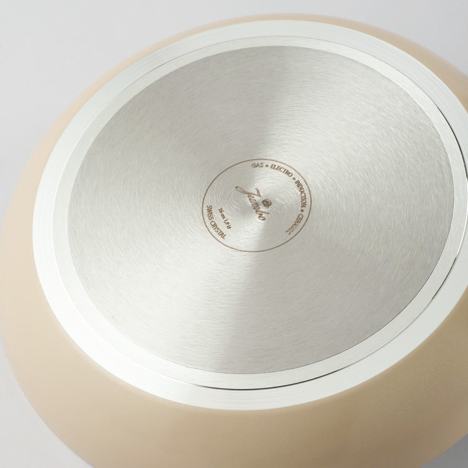 Jumbo Swiss Crystal Dark Cream 5 Parça Tencere Seti