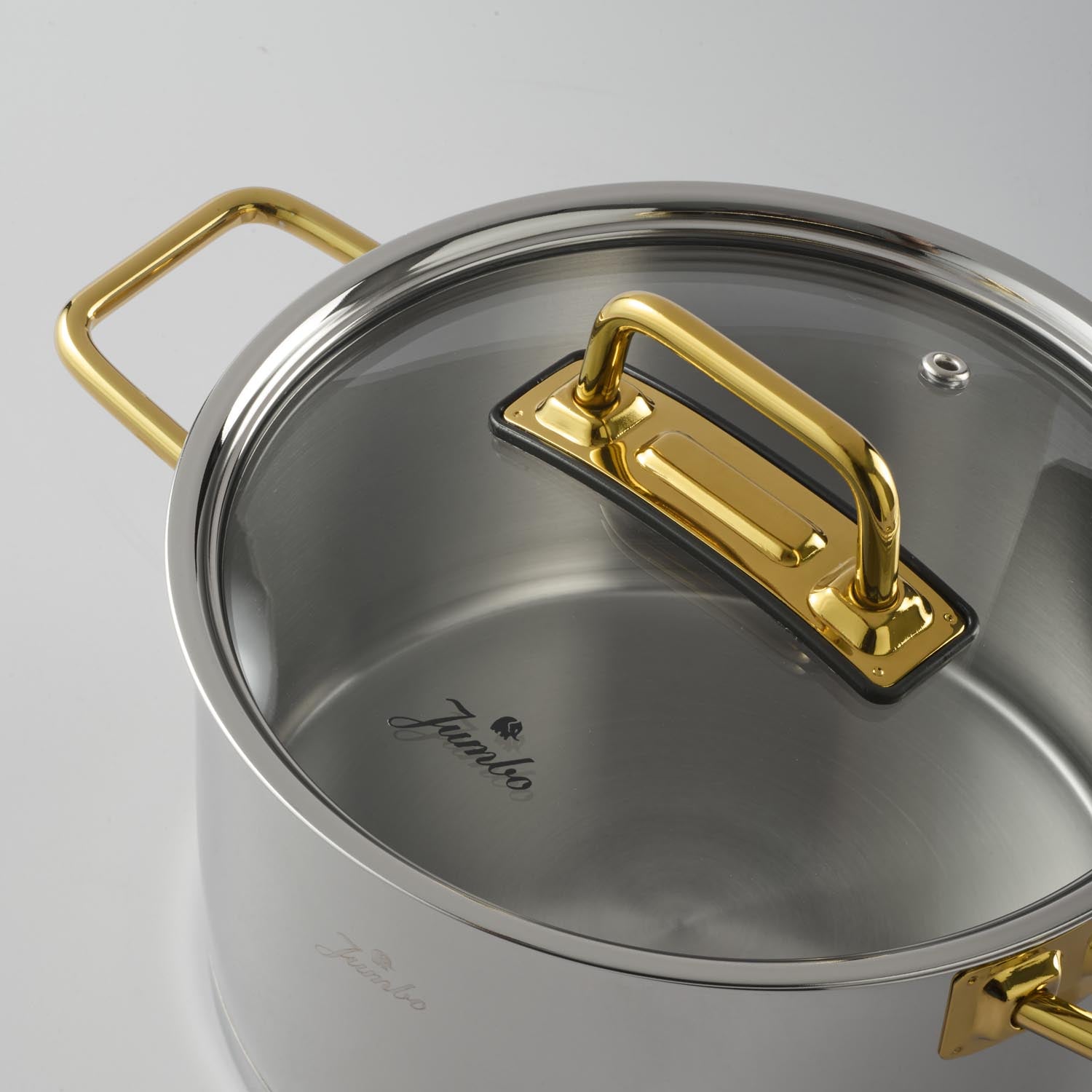 Jumbo Assos Midi 6 Parça Titanyum Gold Tencere Takımı