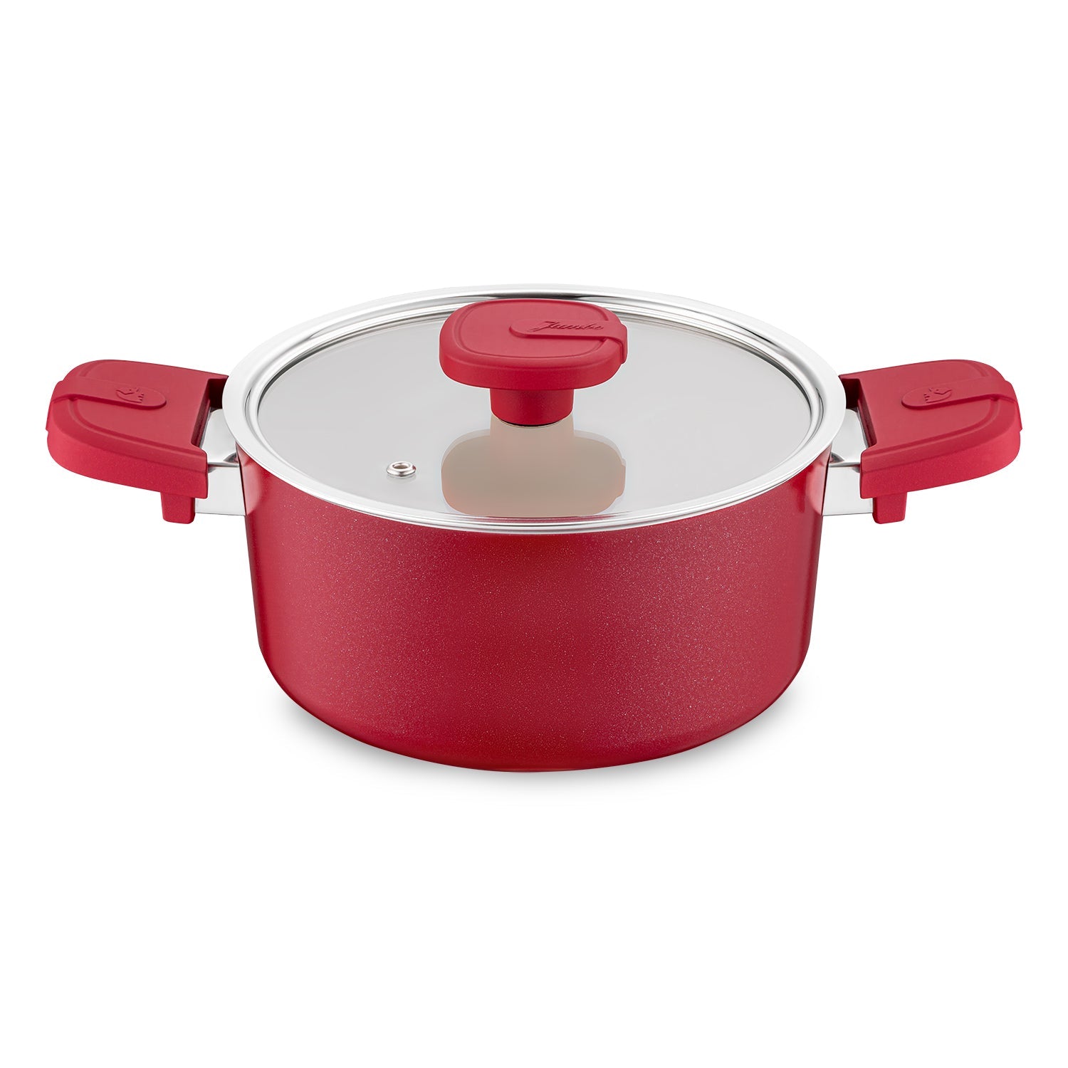 Jumbo Swiss Crystal Red 7 Parça Tencere Seti