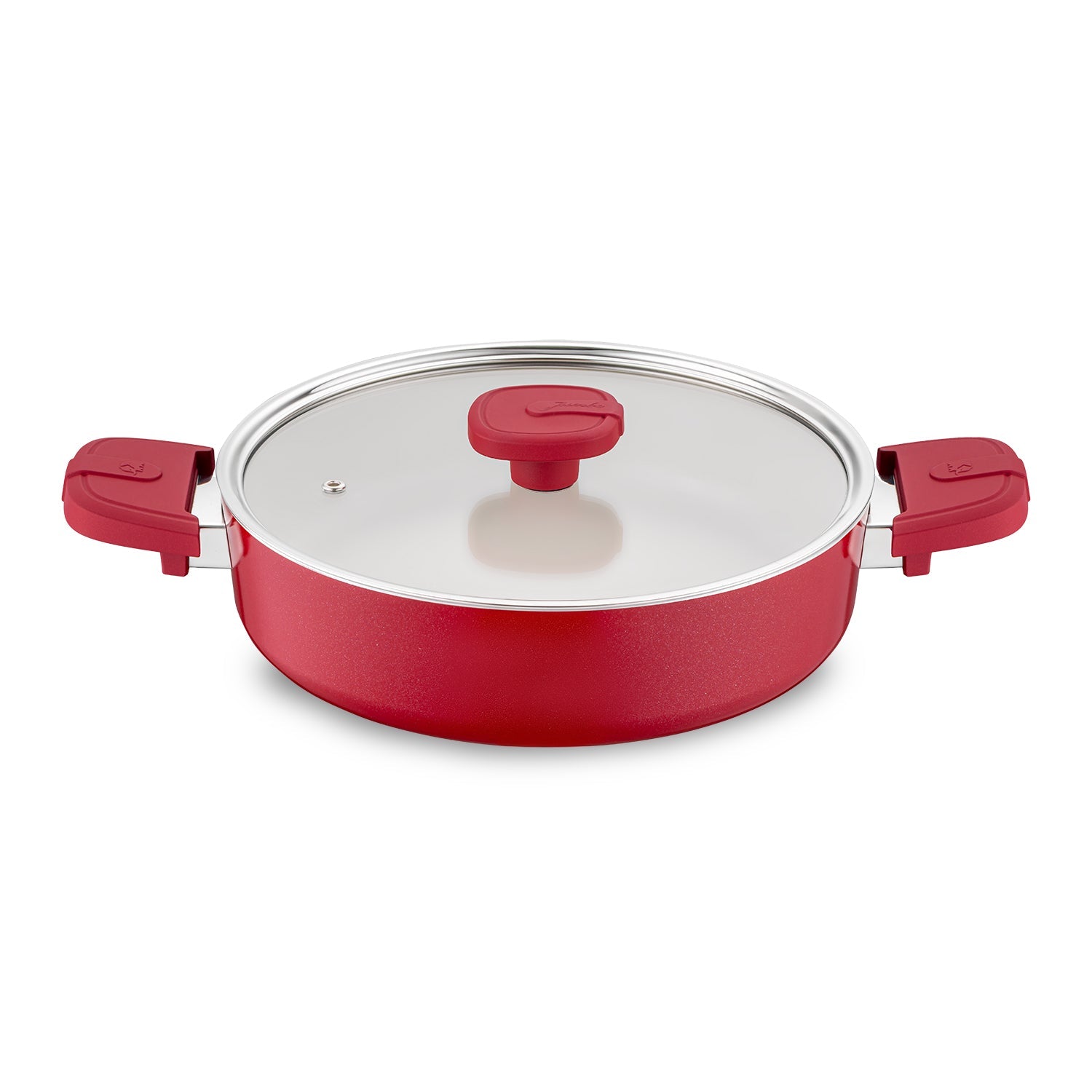 Jumbo Swiss Crystal Red 7 Parça Tencere Seti
