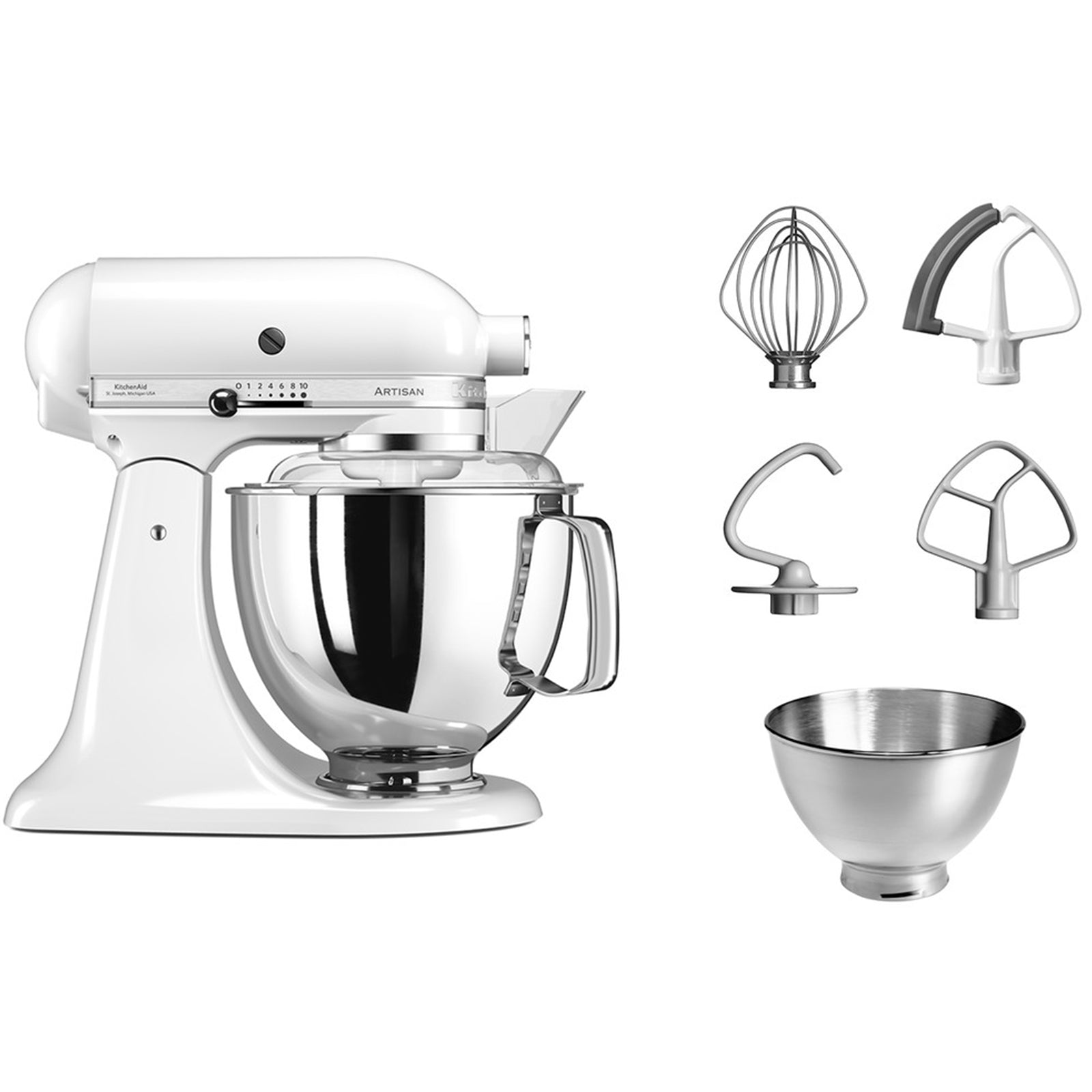 Kitchenaid Stand Mikser White 4.8 L 5KSM175PSEWH