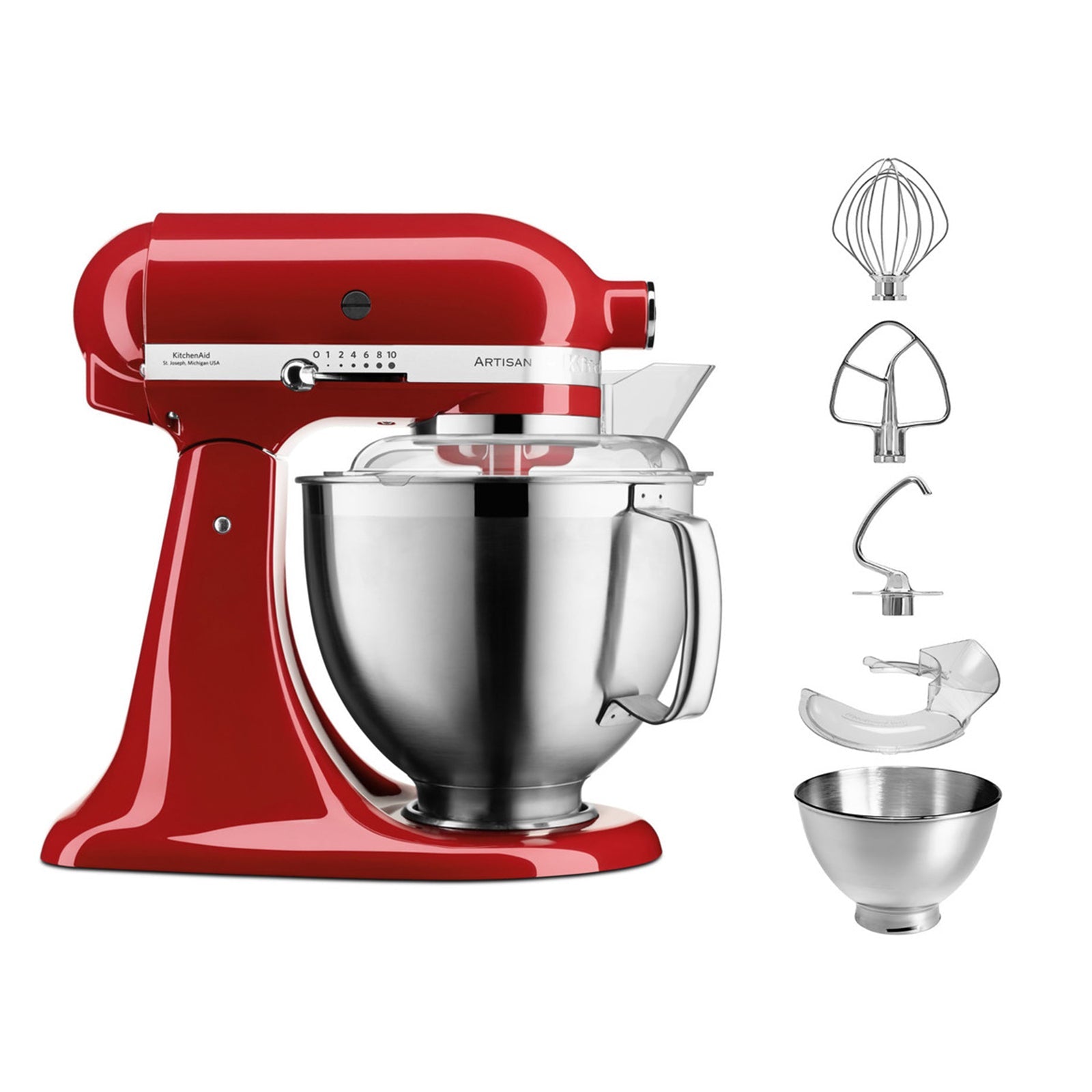 Kitchenaid 5KSM185PSEER Stand Mikser Empire Red 4.8 L