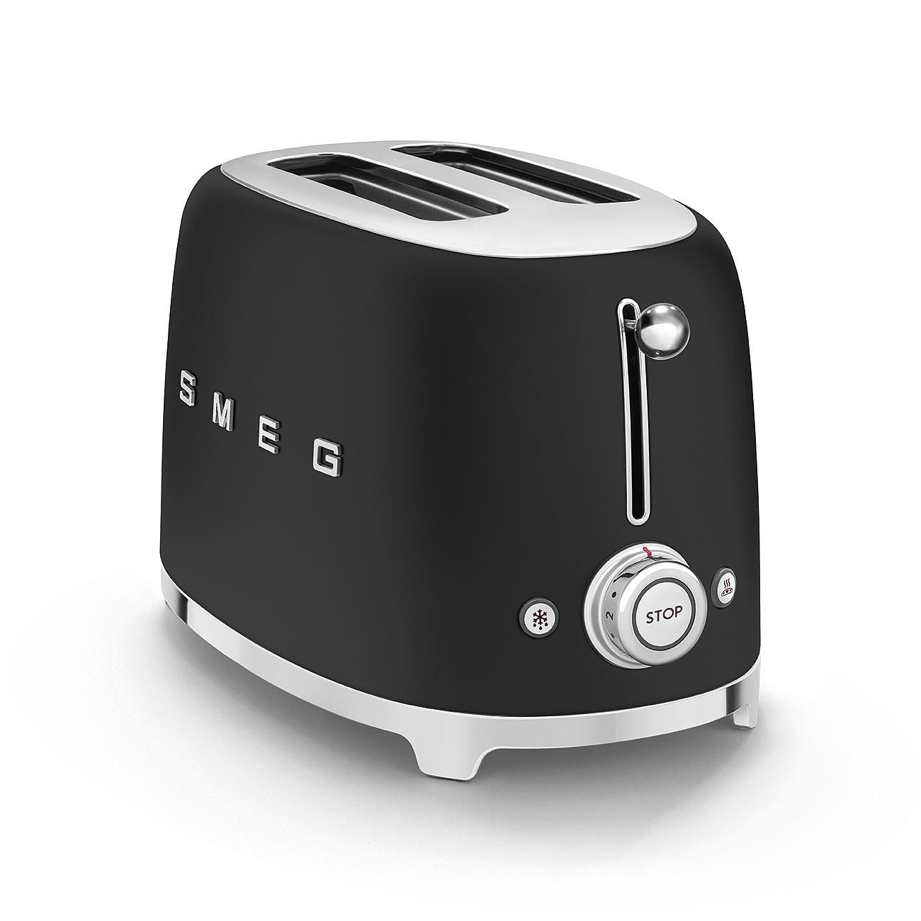 Smeg 2X2 Ekmek Kızartma Makinesi Mat Black TSF01BLMEU