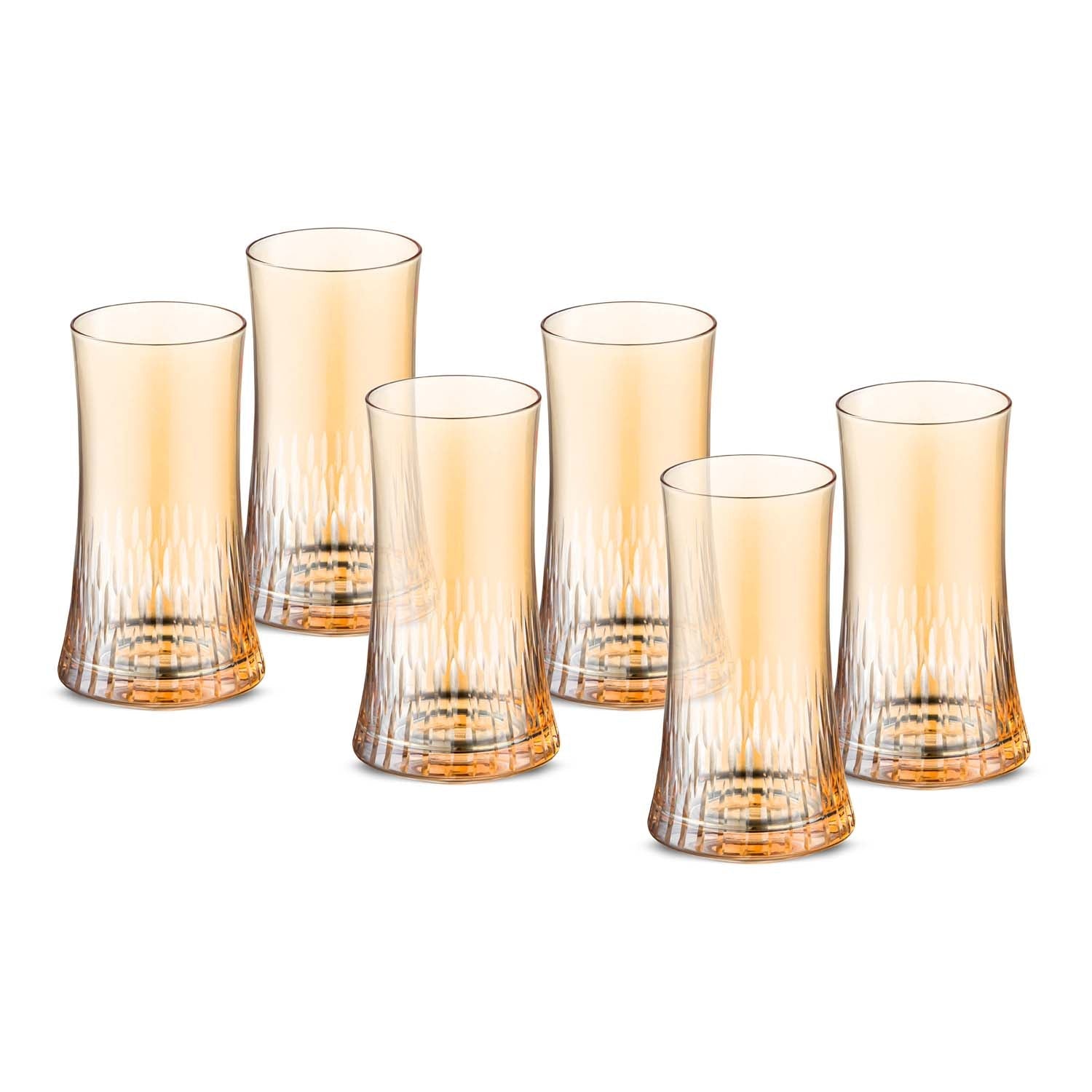Jumbo Sandy Amber 6'lı Meşrubat Bardağı