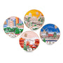 Jumbo New Year Countries 4'lü Pasta Tabağı 20 cm