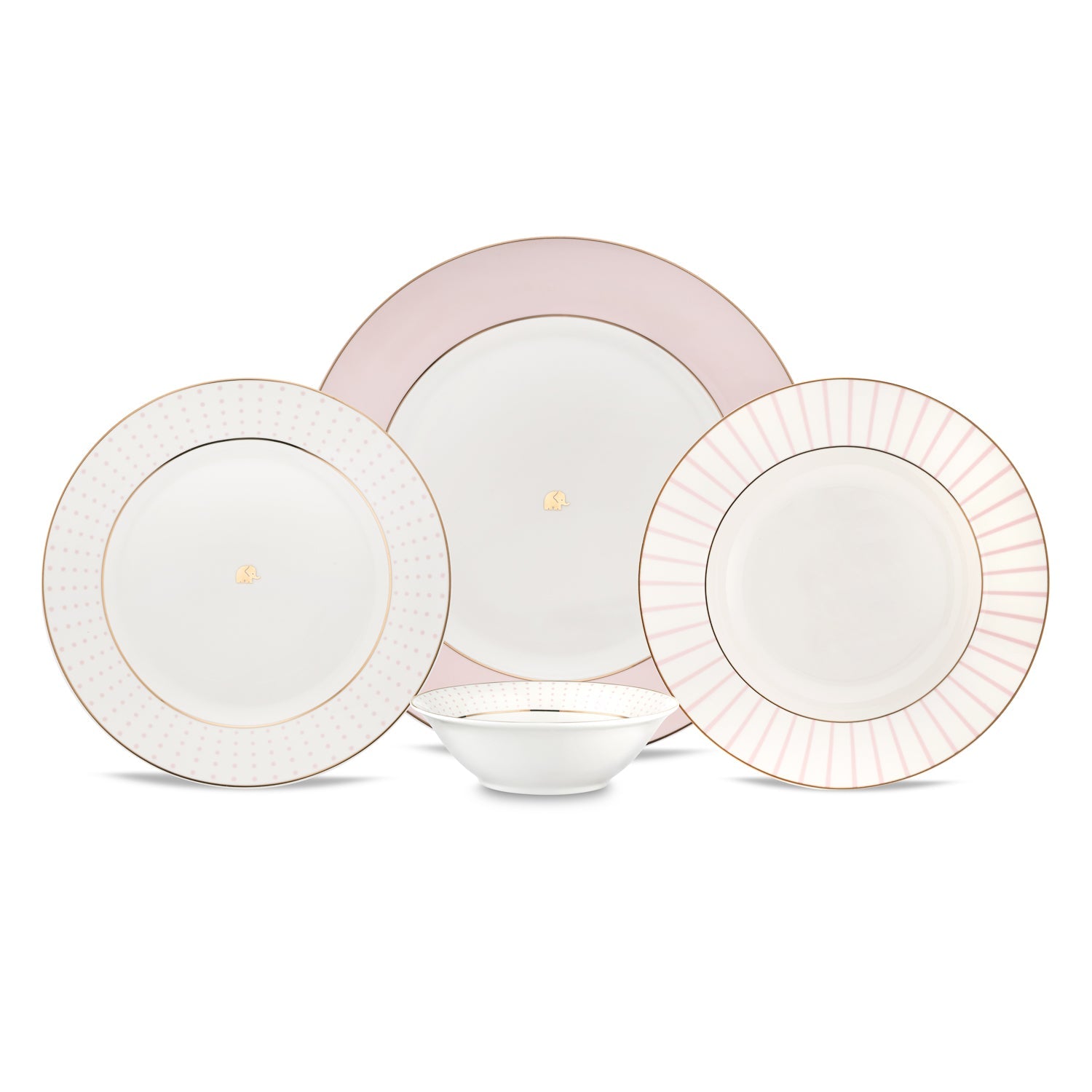 Jumbo Navy 24 Parça 6 Kişilik Yemek Takımı Pink