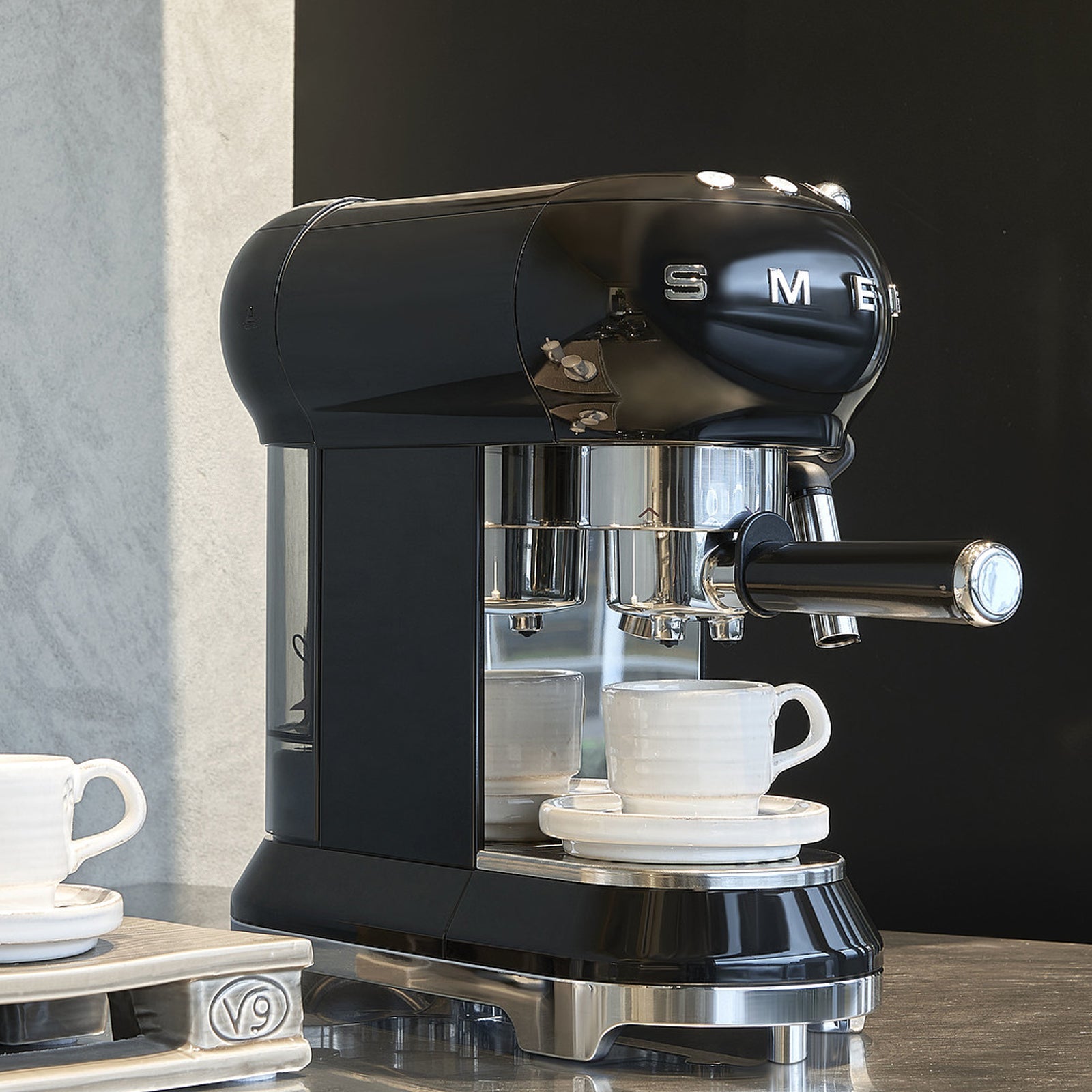 Smeg Espresso Kahve Makinesi Black Ecf01Bleu